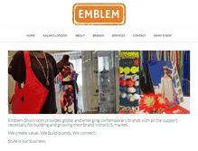 Tablet Screenshot of emblemshowroom.com
